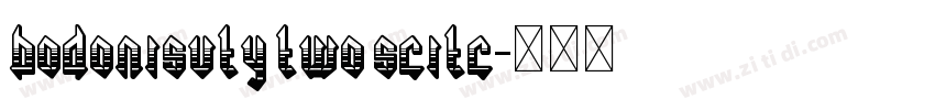 bodonisvty two scitc字体转换